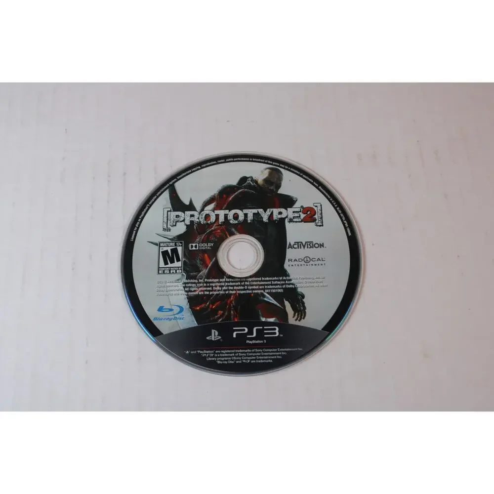 Prototype 2 (Sony PlayStation 3 PS3) Authentic, game only, Tested/works great